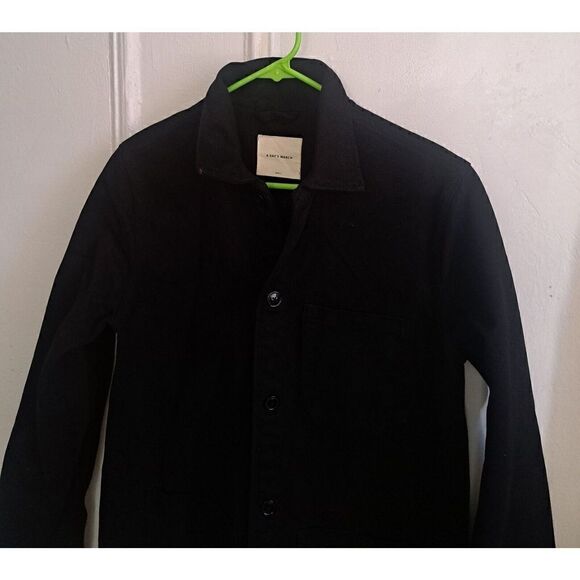 A Days March Womens Small Black Shacket Heavy Cotton Shirt Spring With Pockets - Picture 4 of 8